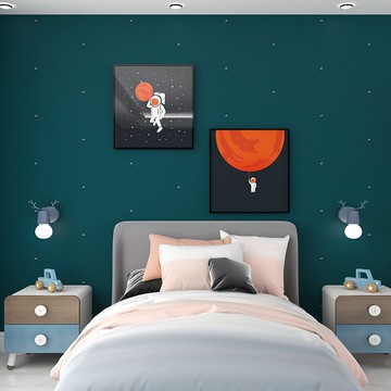 帕力美竹炭硅藻凈化ECO墻布客廳臥室新品兒童房壁布 海岸追風