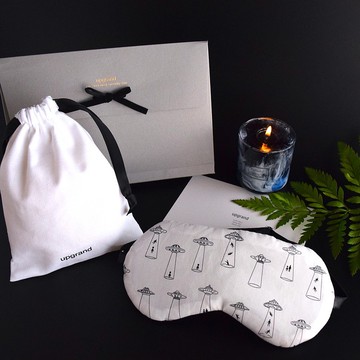 日本眼罩  UFO | 白色 | 有附收納袋 |調整長度|免費禮品包裝免運