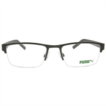 PUMA | 斯文有禮眉型框眼鏡 | 霧質黑