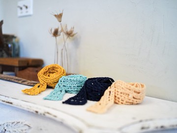 手作-編織圍巾-脖圍-領巾-鉤針款