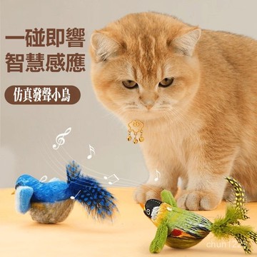 台灣隔日達 仿真小鳥逗貓棒 發聲貓玩具 不死鳥 貓咪玩具 貓草玩具 發聲玩具 仿真小鳥玩具 逗貓神器