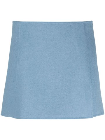 P.A.R.O.S.H. - wool mini skirt - women - Wool - XS - Blue