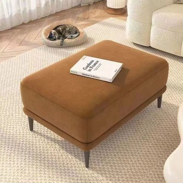 沙發矮凳 現代輕奢布藝沙發腳踏新款腳踏凳客廳實木擱腳凳臥室換鞋凳矮家用S094公司貨