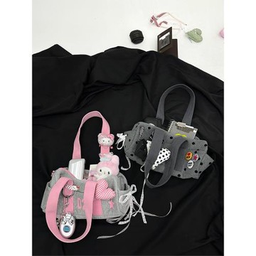 ZAR FENDEN 夏季新款韓系小眾波點運動瑜伽包百搭通勤單肩手提包