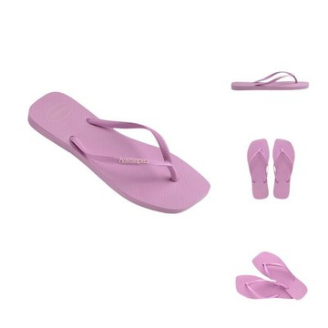 榮榮鞋坊 Havaianas 哈瓦仕【現貨不用等 正品正貨】女拖鞋 粉紫細帶 人字拖 夾腳拖 4148959-5418