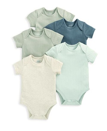 青出於藍-短袖包屁衣5件組12-18m