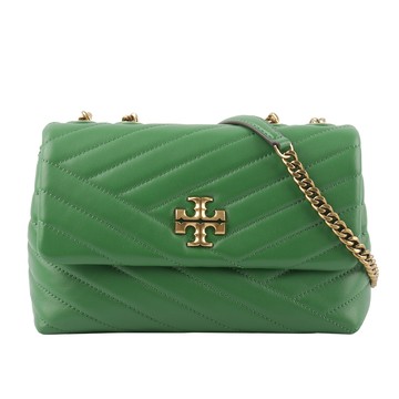 Tory Burch Kira 縫線設計小款肩背/斜背二用包/羅勒綠
