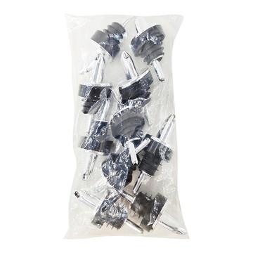 bargogo 倒流器 10入 不鏽鋼+熱可塑性橡膠  銀色 + 黑色  1組