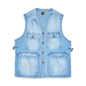 5th STREET｜中性｜好搭牛仔背心｜拔淺藍