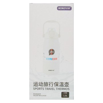 一鍵彈蓋316保溫瓶  紅色  1.3L  1個