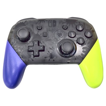 Nintendo 任天堂 Switch PRO控制器 斯普拉遁3  舒適握感無線藍牙手柄  Nintendo Switch PRO控制器  藍色/黃色  1個