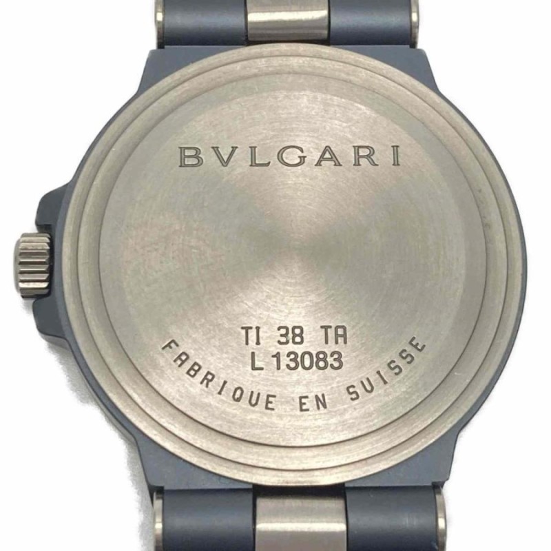 ブルガリ BVLGARI TI38TA ディアゴノ チタニウム デイト 自動巻き - 時計