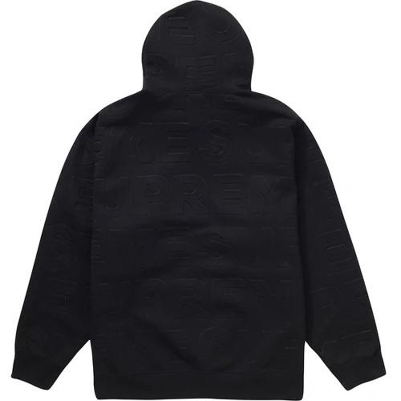 Supreme Embossed Logos Hooded Sweatshirt Black シュプリーム ...