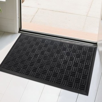 室外家用橡膠防滑門墊43.2*75cm 跨境批發入戶門腳墊耐臟進門地墊