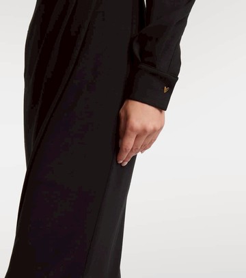 Max Mara Virtus gathered jersey midi dress