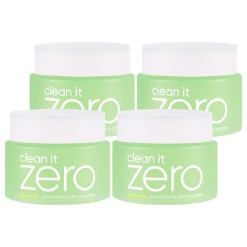BANILA CO 芭妮蘭 台灣公司貨 ZERO零感肌瞬淨卸妝霜 茶樹控油  100ml  4罐
