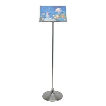 不鏽鋼告示牌（斜面） TA-127S 佈告欄 展示架 型錄架 公佈欄