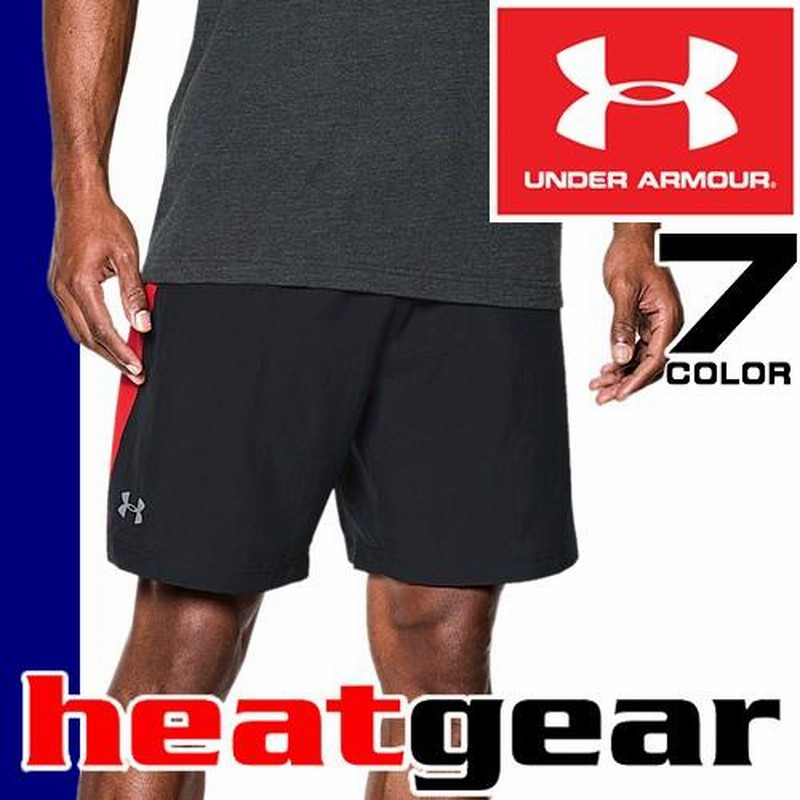 アンダーアーマー UNDER ARMOUR ハーフパンツ メンズ ヒートギア ロゴ