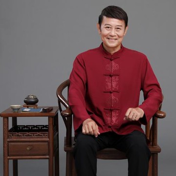 唐裝男中老年爸爸春秋款外套老年人爺爺春季衣服中國風上衣60歲70