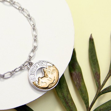 經典黃阿瑪系列-無聲陪伴純銀手鍊