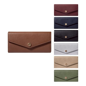 [開運長夾/禮盒包裝/生日禮物]【Theodora's】品牌真皮RFID防盜信封長夾