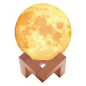 ANTIAN 3D打印月球燈 15cm 食用級可降解PLA材質  白色