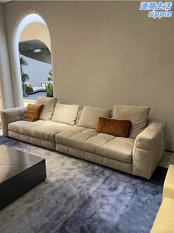 【意式極簡】布藝沙發 直排沙發 客廳沙發 小戶型沙發 棉麻沙發 一字型沙發 可拆洗設計 高回彈海綿 現代簡約風 大小戶型通用