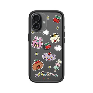 iPhone 17 Mod NX -邊框背蓋組合 (相機按鈕) 黑 - Carol Meat 卡肉 - 快樂貓狗大集合