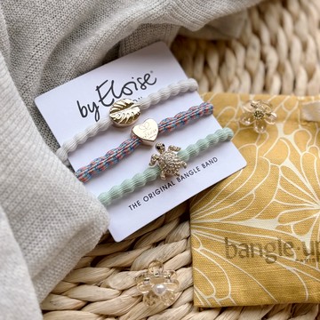 英國 ByEloise London 千鳥織波浪髮圈 日灘小旅