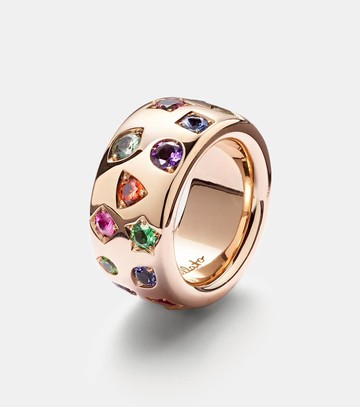 Pomellato Iconica Large 18kt rose gold ring with gemstones