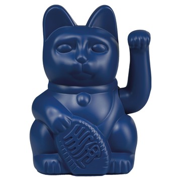 DONKEY PRODUCTS MANEKI NEKO 幸運紛招財貓 440g  深藍色  10.5 x 15cm