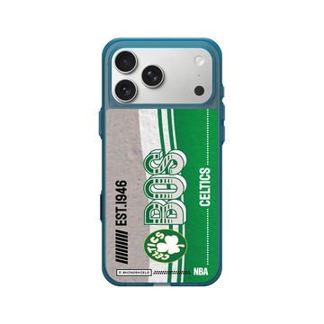 iPhone 17 Pro Max Clear (相機按鈕) 夜幕藍 - NBA - 復古球員卡-波士頓塞爾提克 Boston Celtics - Vintage Card
