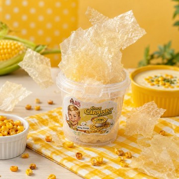 【JLB】暴躁蕾蕾台灣米紙 (100g/罐 玉米濃湯 辦公室零食 網紅零食)
