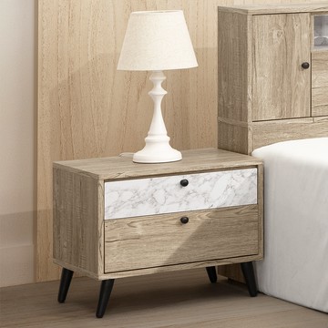 【Homelike】喜家居二抽床頭櫃(2209)