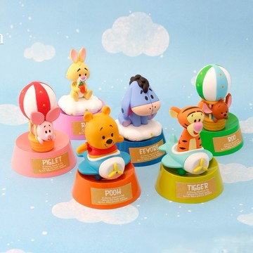 【迪士尼Disney】小熊維尼 轉轉公仔盲盒(隨機出貨)(拆封不退)【墊腳石】Winnie the Pooh 盒玩 模型 擺飾