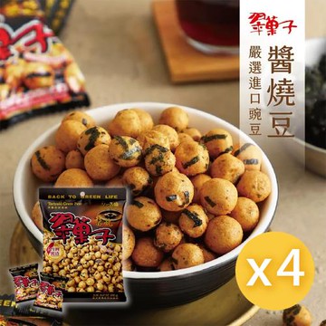 【豆之家】翠果子｜醬燒豆｜唐辛子｜海苔｜日式醬燒｜膳食纖維｜植物蛋白質｜碗豆｜純素｜翠菓子 (240g/袋)x4