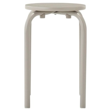 MUJI 無印良品 鋼製可堆疊椅凳 28.5 x 28.5 x 45cm  暖灰色  1個