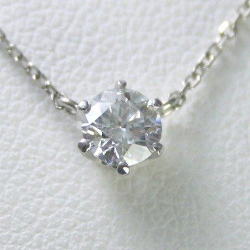 ダイヤモンド 一粒 ネックレス プラチナ 0.2カラット 鑑定書付 0.28ct