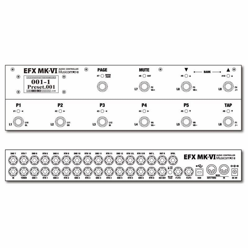 Musicom LAB EFX MK-V MusicomLAB | MTX-5 | MIDI スイッチャー | 製品情報