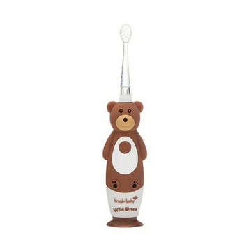 【安琪兒婦嬰百貨】英國 Brush Baby WildOnes充電式兒童聲波電動牙刷(0-10Y)-棕熊柏尼克