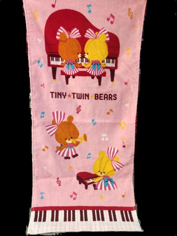 島國單上學熊學習熊卡通毛巾面巾擦手巾洗臉巾柔吸水純棉日單可愛