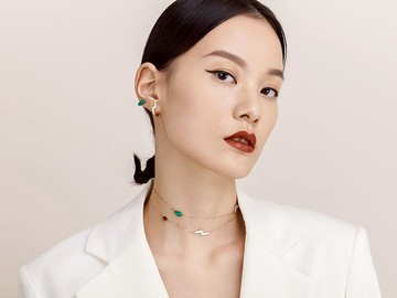 多種戴法18K寶石項鏈/耳飾 | EXQOUSE x 藝術家MIRRAL | 聯名藝術設計新年聖誕節日女友送禮