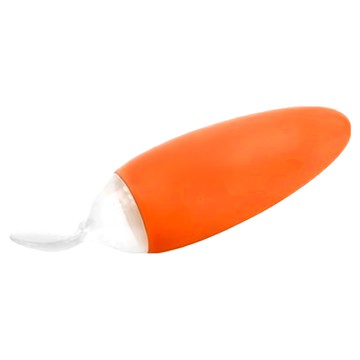 擠壓式寶寶湯匙餵食器  橘色  1個