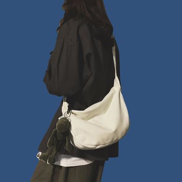 日系潮牌學生工裝上課運動單肩包