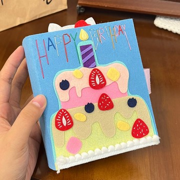 隔日🔥不織布成品相冊卡冊收納冊拍立得送朋友禮物3寸小卡手工迷你韓國ins風 拍立得追星卡套 硬卡套明信片卡膜