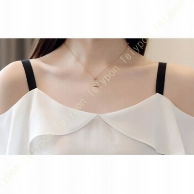[AYBTO]ドレープ タンクトップ ブラウス レディース 夏 オフィス ホワイトシャツ フォーマル ワイシャツ ノースリーブ 落ち感 肩出し トップス 無地 シンプル AYBTO]ドレープ ブラウス レディース 肩出し オフィス ホワイト