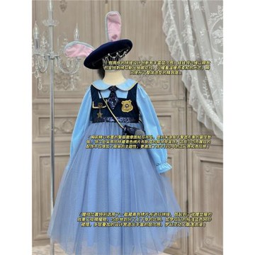 YAS|【親子朱迪】女童兔子警官迪士尼公主裙2025新兒童生日禮服