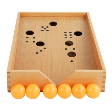 「伶俐系列」 蒙氏教具吹氣盒蒙特梭利兒童早教玩具幼兒園木製吹氣球