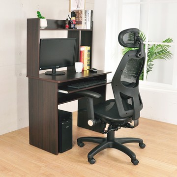 LOGIS 100%台製文森層架電腦桌/書桌【LS-02】