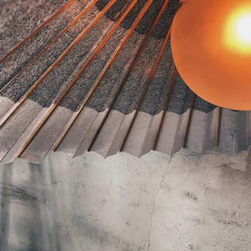 早期歐洲1970年代 不織布與竹編手工工藝吊燈/極限量 庫存新品